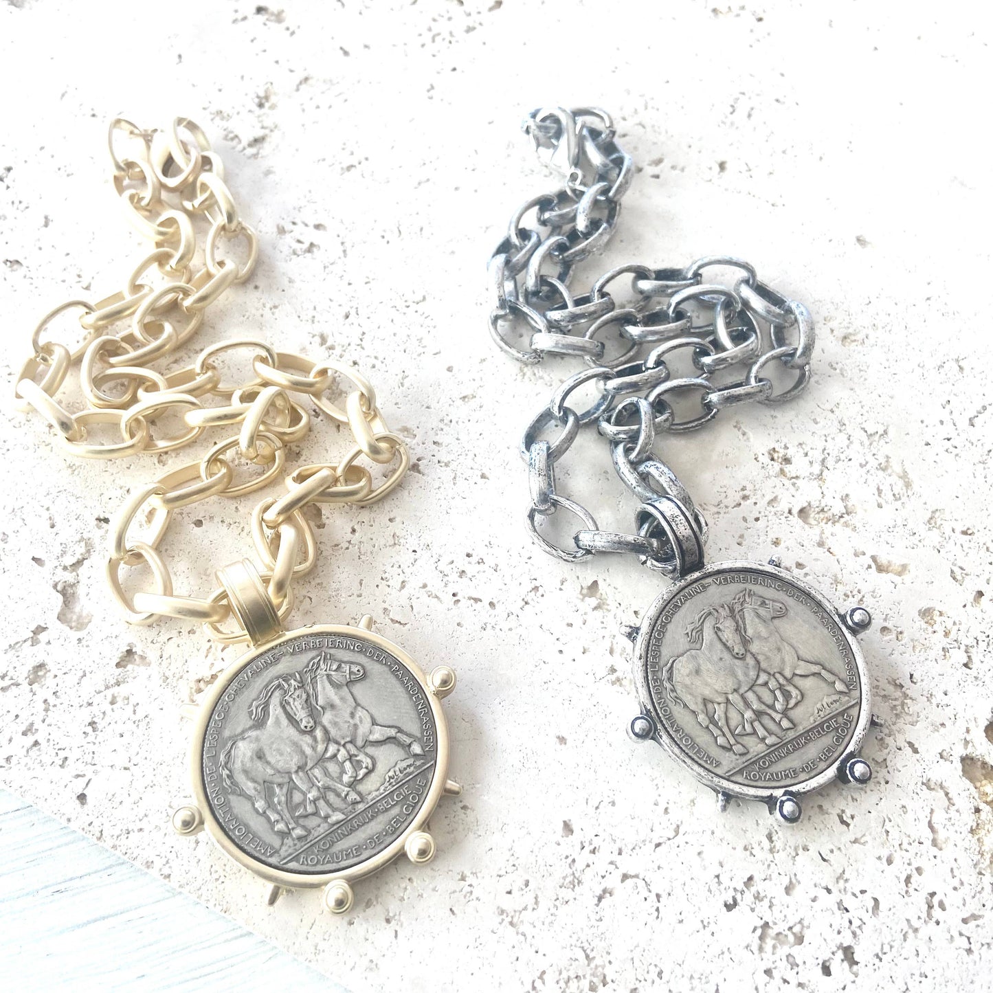 Silver Western Heritage Coin Necklace