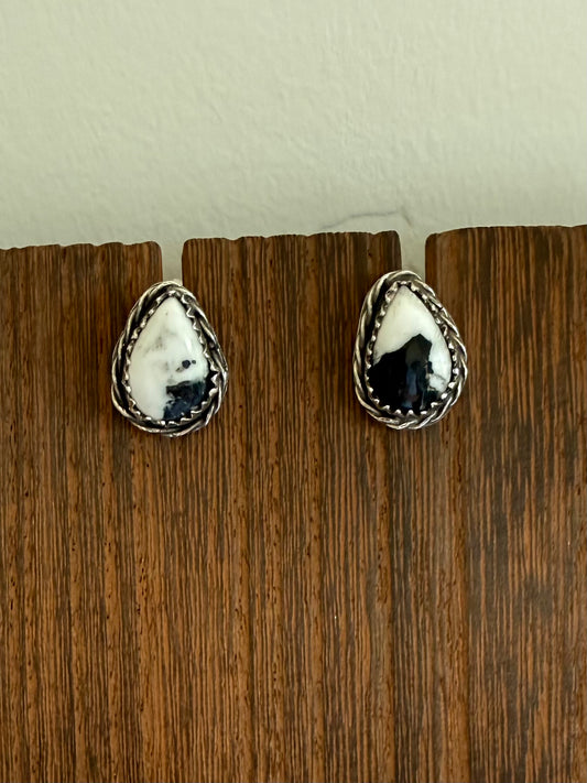 White Buffalo Earrings